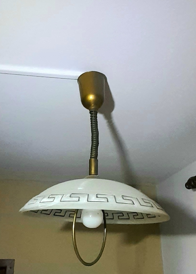 Lustr skleněný, stahovací. - 4