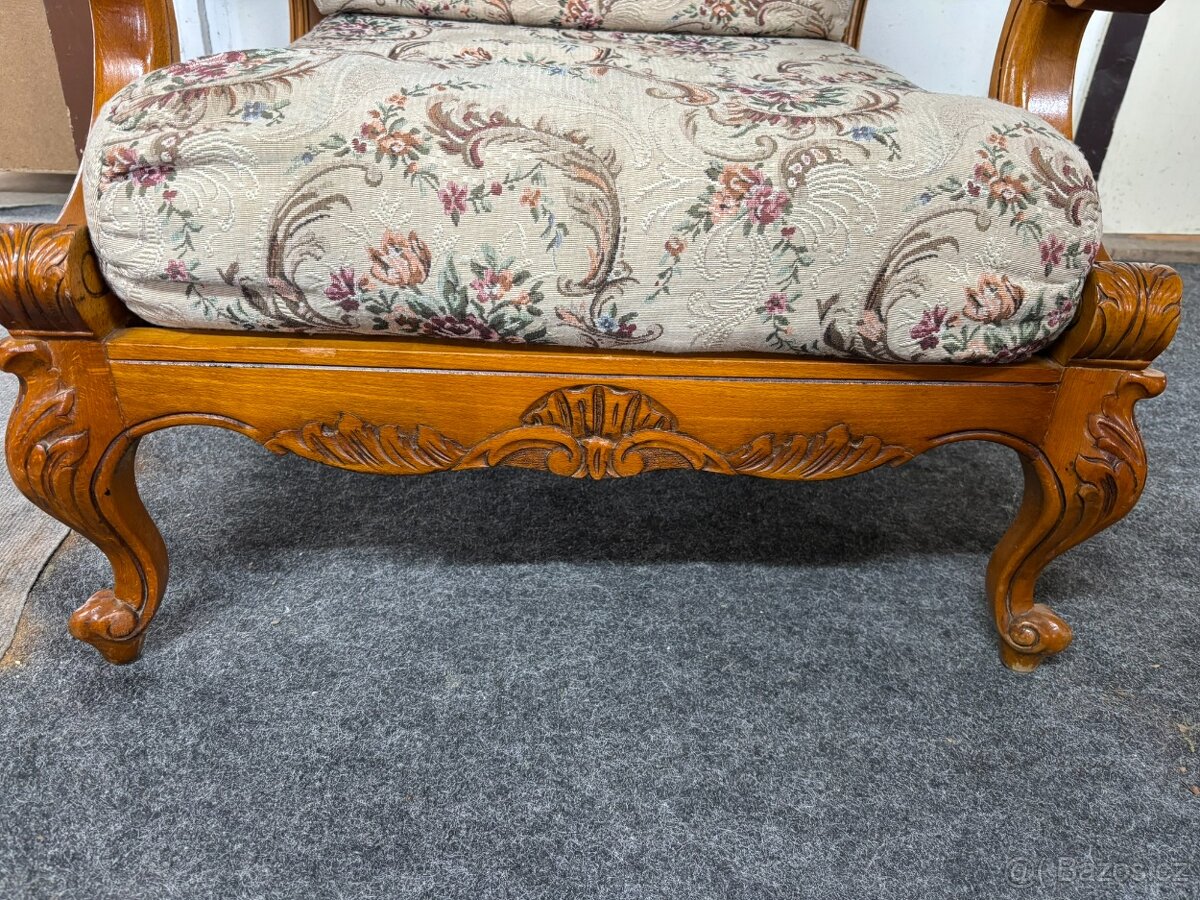 Starožitné baroktní křeslo - 4