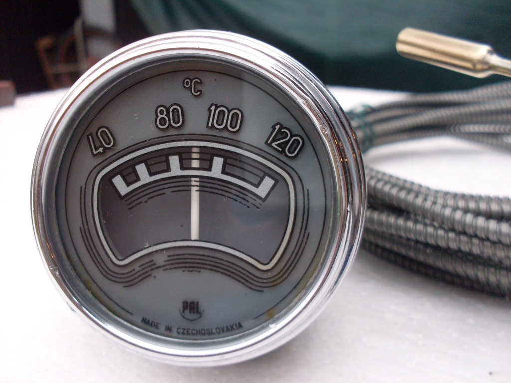 Prodám budík teploměru č.12- dlouhá kapilára 8,7m - 4