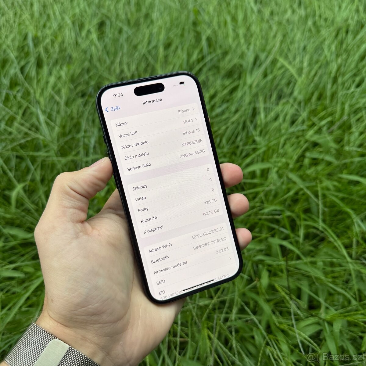 ZÁNOVNÍ APPLE IPHONE 15 128GB-ČERNÝ 100% BATERIE,ZÁRUKA - 4