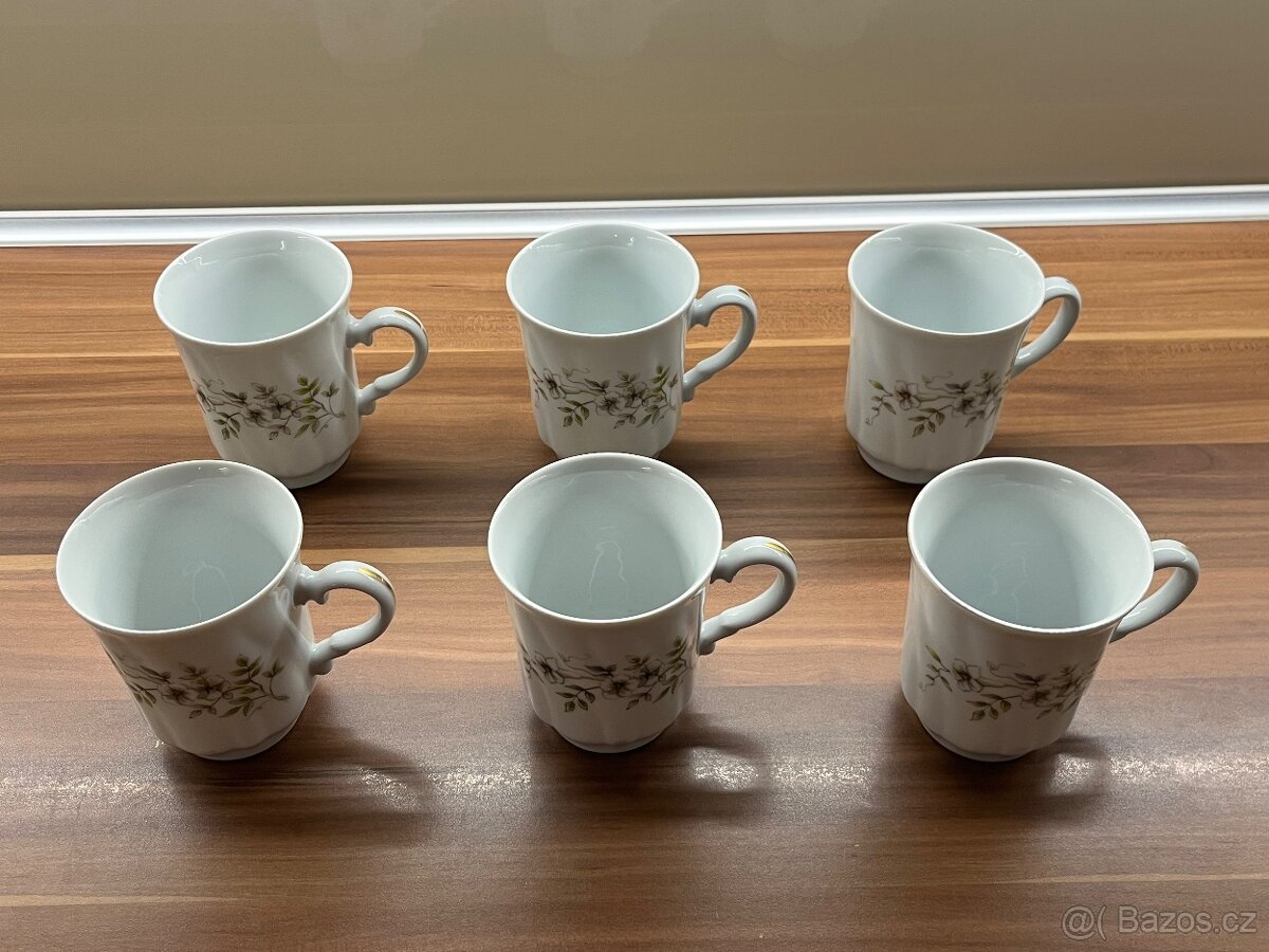 6 kusů retro hrnků Czechoslovakia - 4