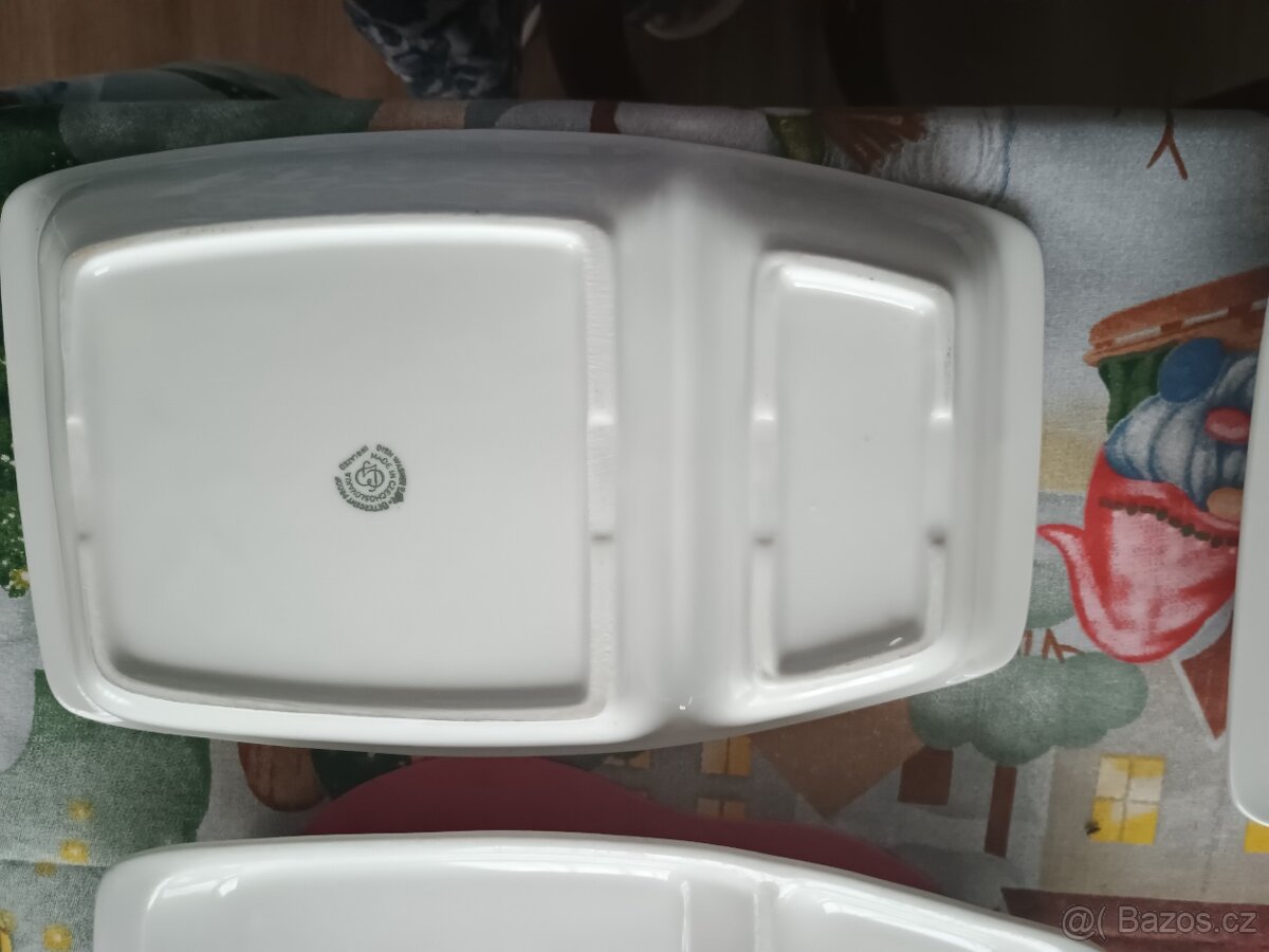 Porcelánové talíře dělené - 4