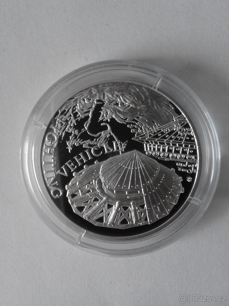 Sada 4 stříbrných mincí Vynálezy Leonarda da Vinci - 4