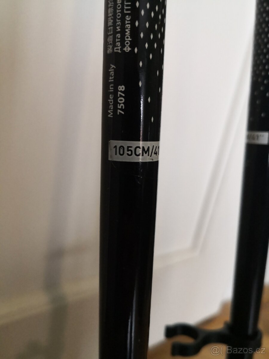 Hůlky na lyže, wedze, 105 cm ve skvělém stavu - 4
