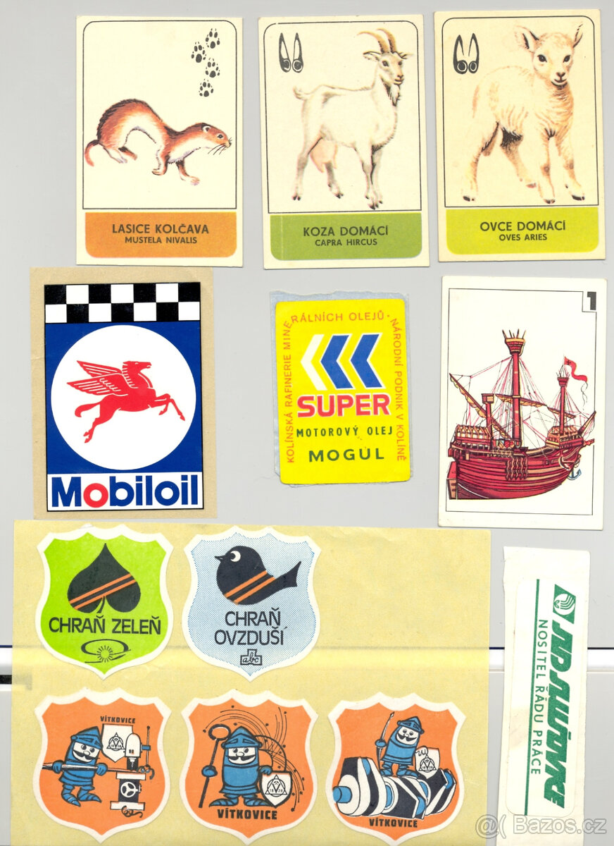 Samolepky nášivky Jawa ČZ sběrné suroviny ABC NDR - 4