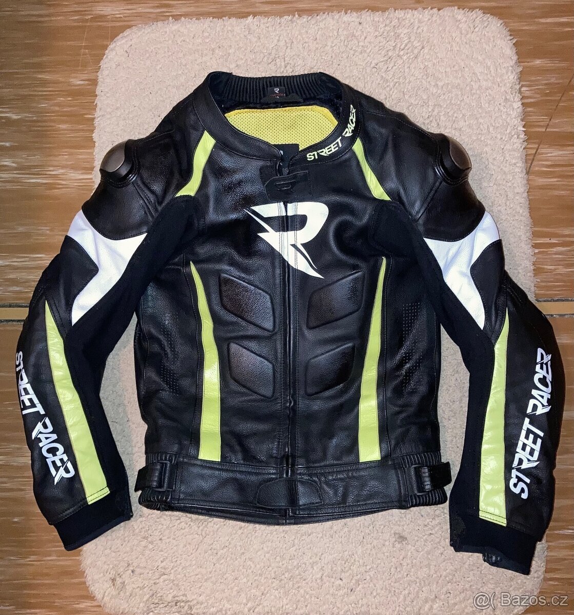 Pánská kombinéza Street Racer Fasttrack černo-bílo-fluo - 4