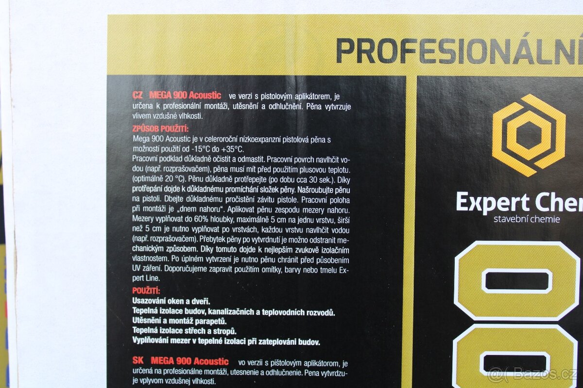 Celoroční montážní pěna Mega 900 - 4