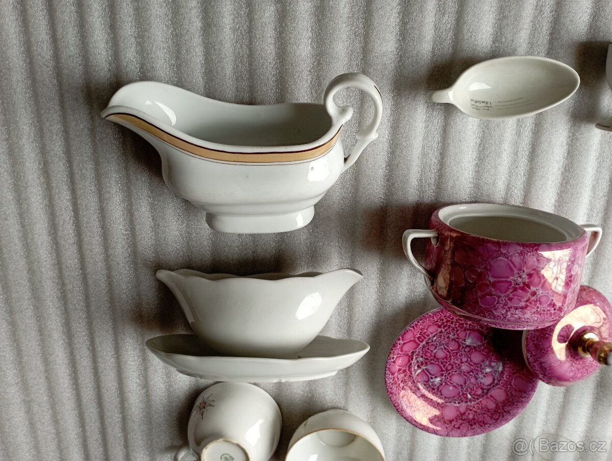 Konvolut porcelán a sklo - 4