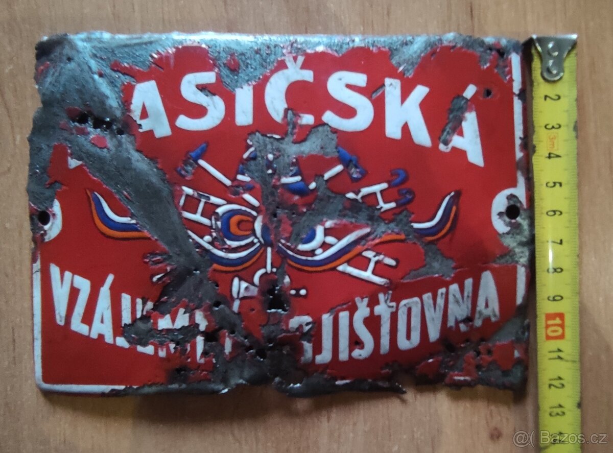 Smaltovaná cedule. - 4