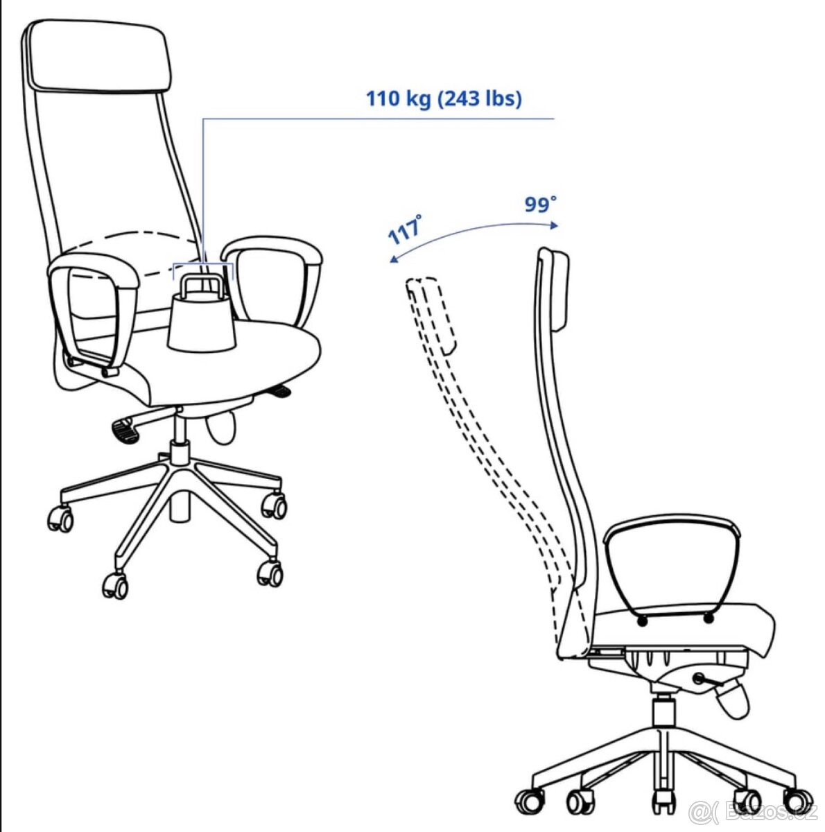 Marcus IKEA židle - 4