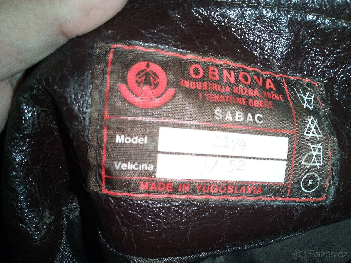 Kožený kabát vel. 52 - 4