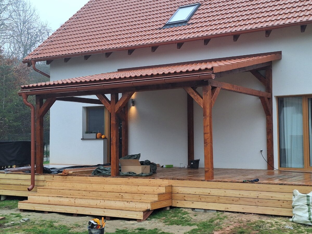 Dřevěná pergola 5,5 x 4,3 m - 4