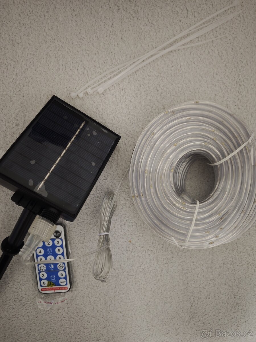 Solární řetěz Led 30m teplá bílá - 4