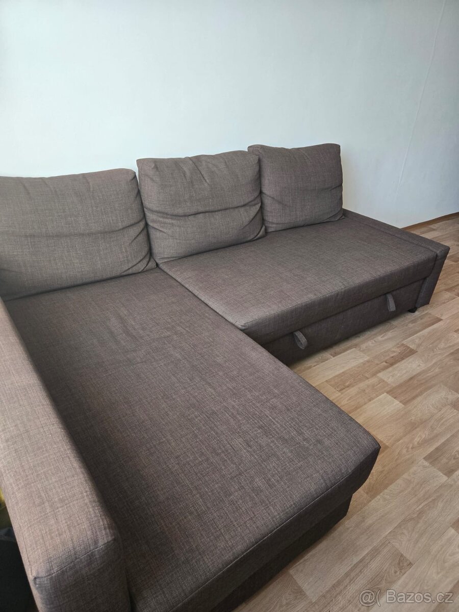 Rohová rozkládací sedačka s úložným prostorem - 4