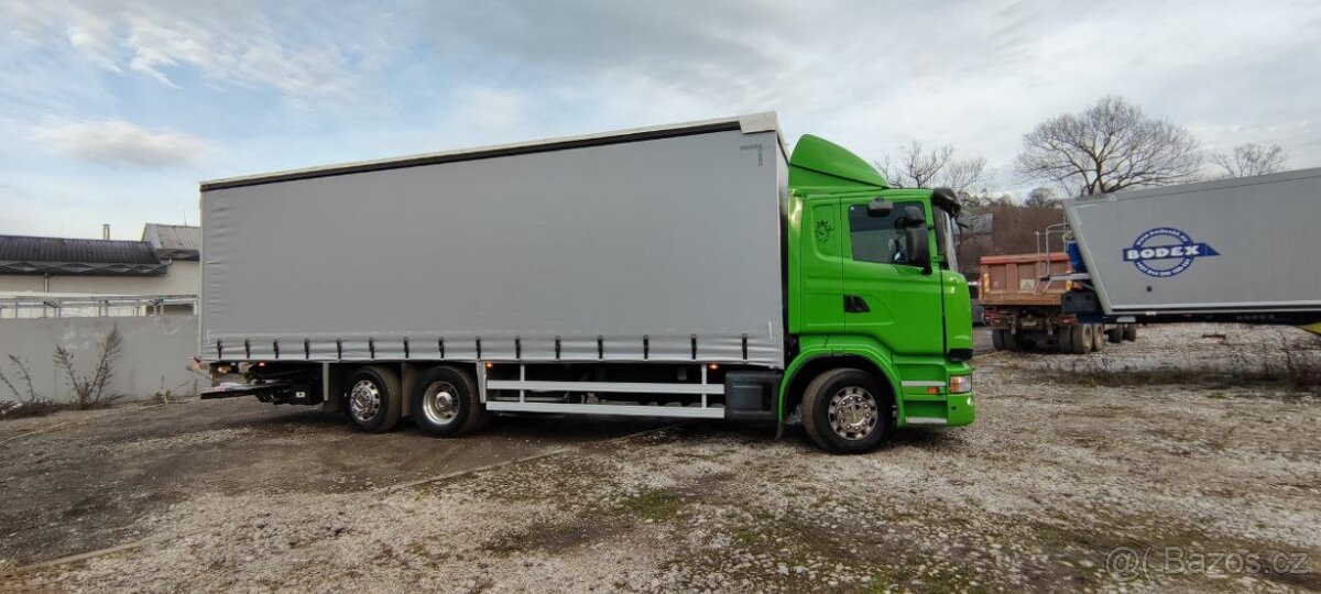 SCANIA R 400,VALNÍK S PLACHTOU 23-PALETOVÝ,HYDR. ČELO 3T - 4