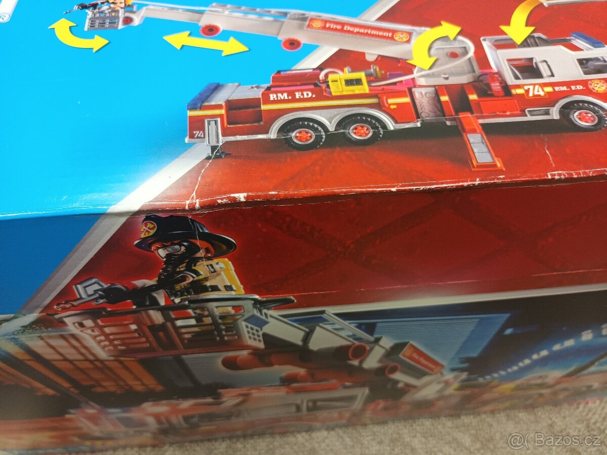 Playmobil 70935 Hasičské auto: US Tower Ladder - 4