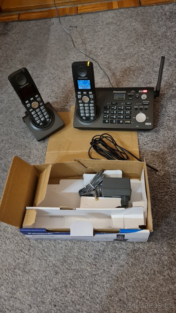 Bezdrátový, analogový, dvojlinkový telefon Panasonic - 4