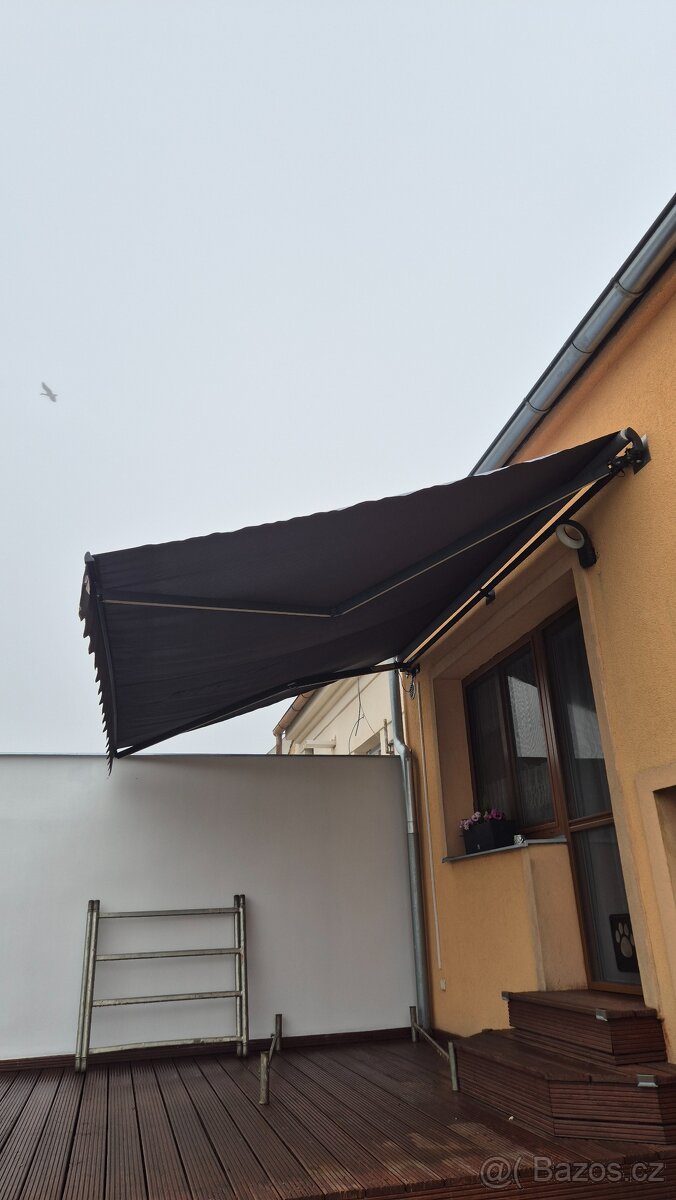 Elektrická markýza 400x350 antracit Led osvětlení - 4
