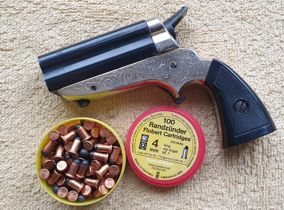 Derringer Perfecta cal.4mmRF SA zdobený Top - 4
