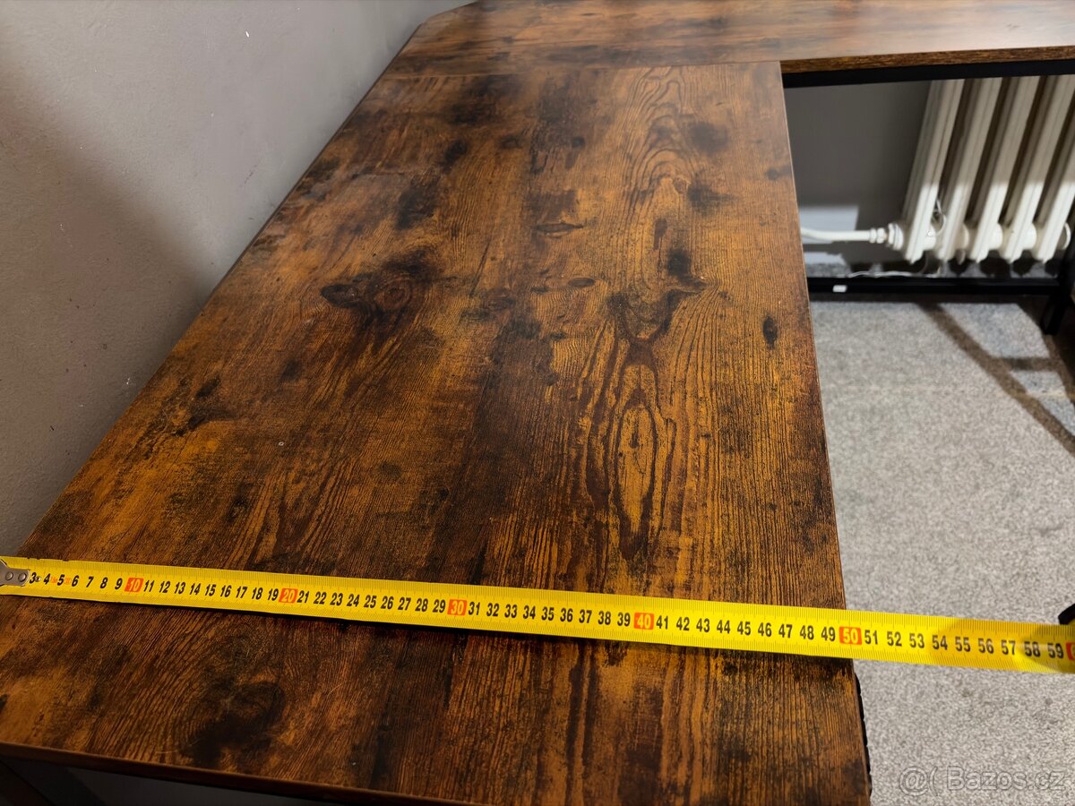 Rohový Rustikální Stůl - 4