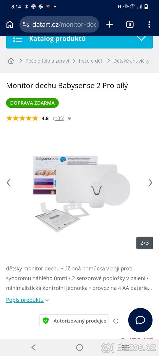 Monitor dechu babysense 2 pro - 4