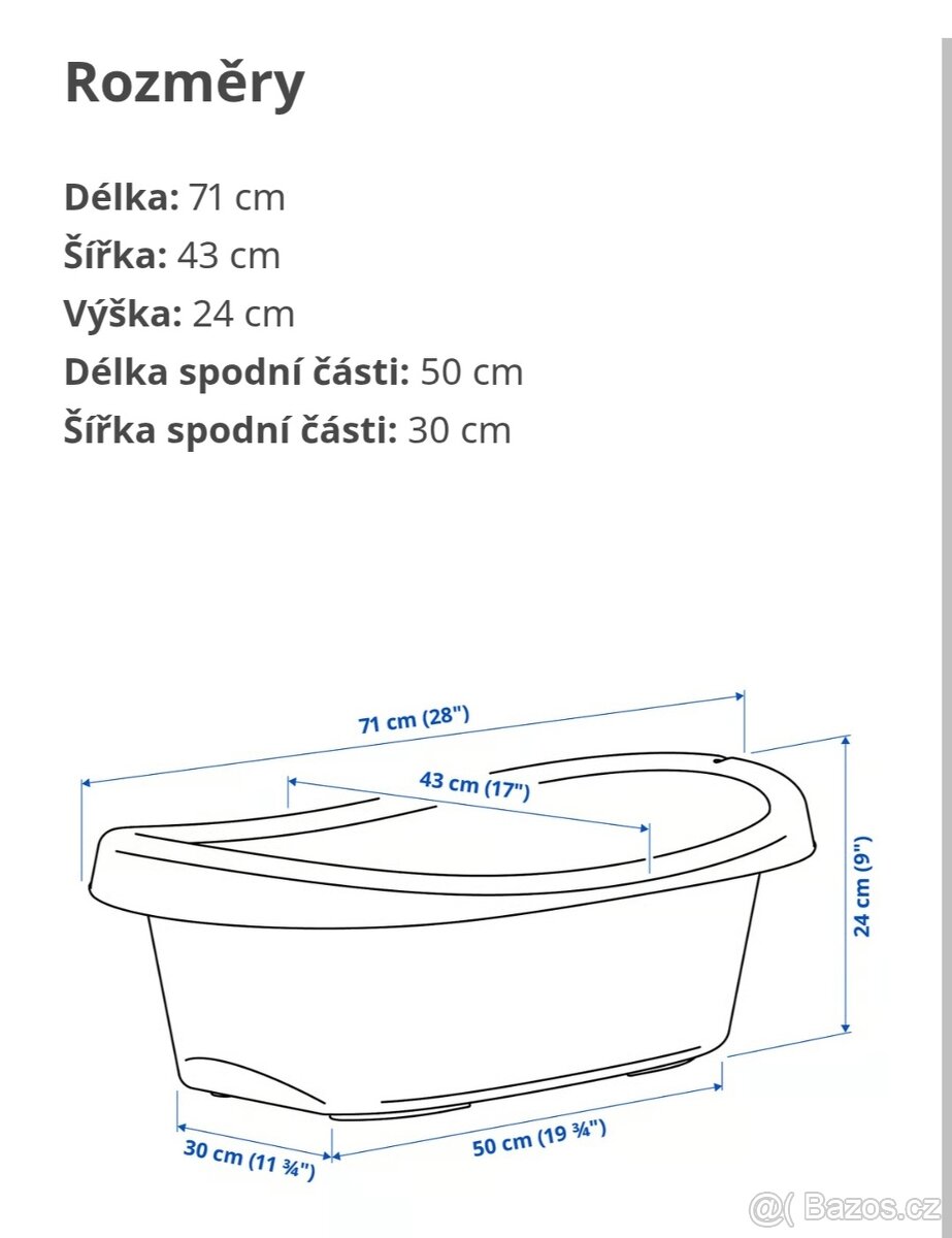 Dětská vanička IKEA - 4