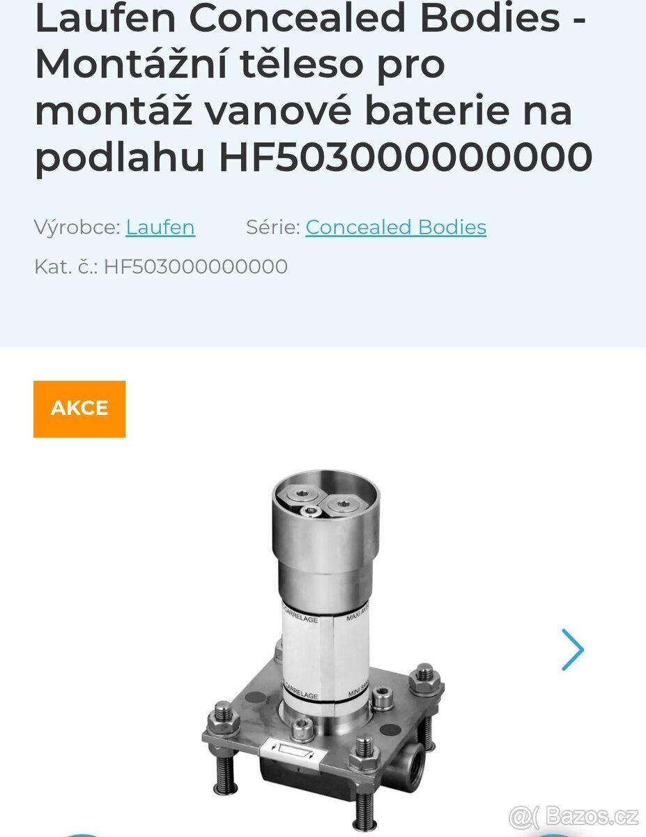 Vanová baterie Laufen Kartell - 4