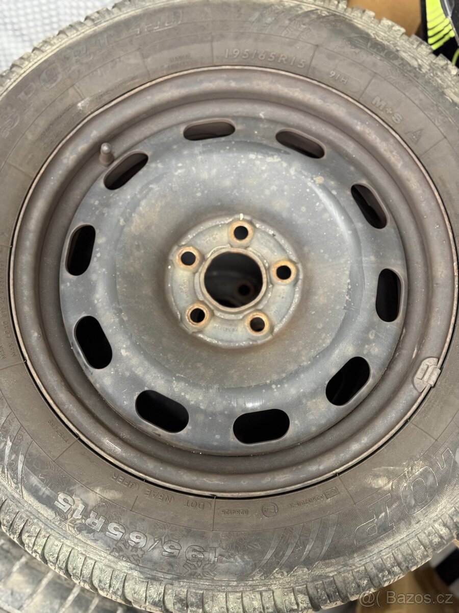 Sada plechové disky 195/65R15 - 4