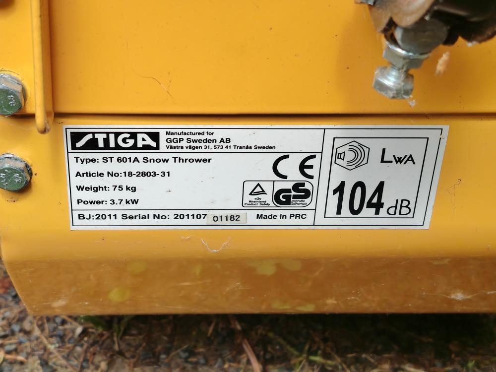 STIGA CUBE-Snow Thrower ST 601 A - 4