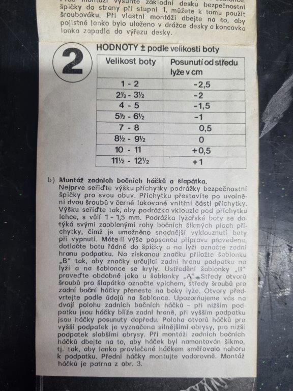 Prodám retro lyžařské vázání Massag 805 - dětské - 4