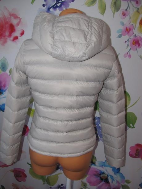 Přechodná šedá péřová bunda s kapucí NEXT vel.38 - 4