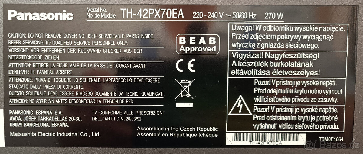 TV Panasonic 42" - 4