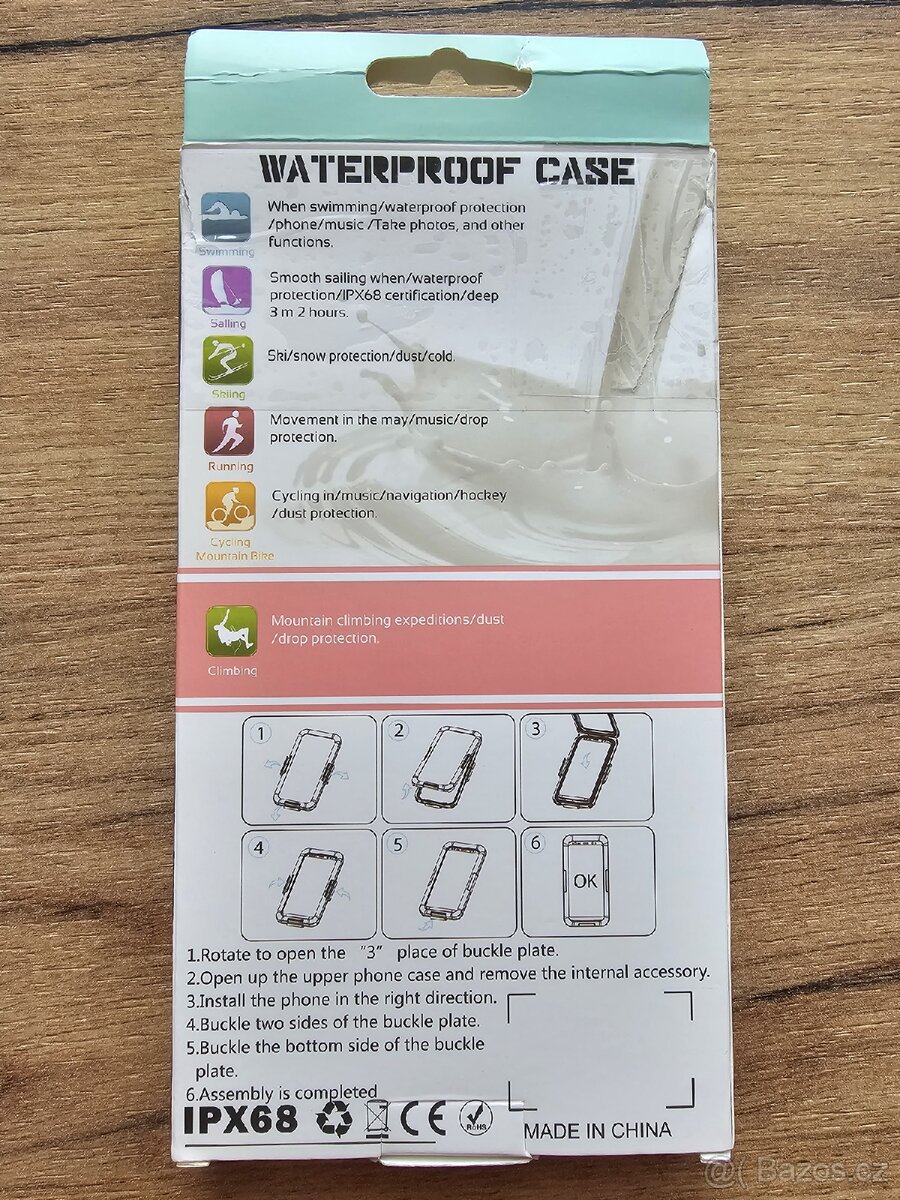 Vodotěsné, prachotěsné a nárazuvzdorné ochranné pouzdro - 4