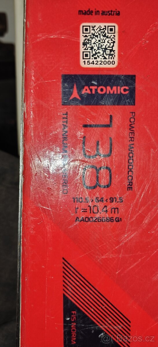 Slalomové lyže atomic - 4
