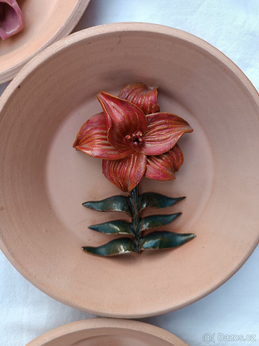 Keramické dekorační talířky - 4