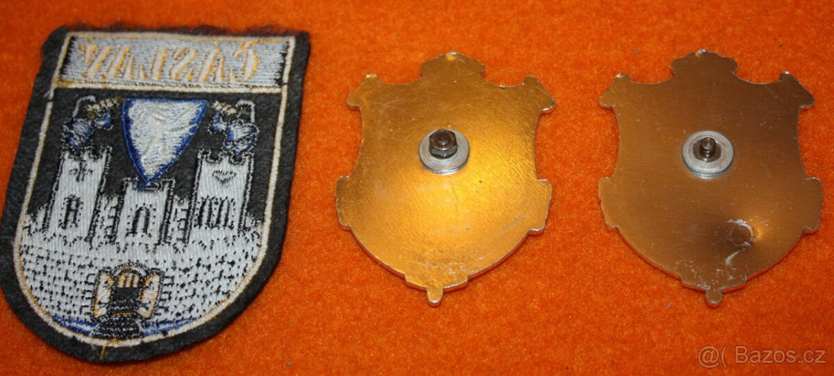 Městská policie čepice + 2x čepicový odznak + nášivka - 4