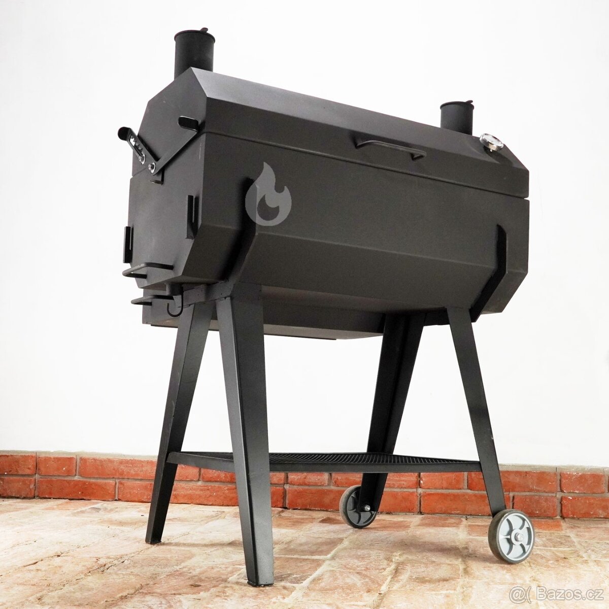 Gril na kýtu, kuřata G450 Braver se zadním topeništěm, jehla - 4