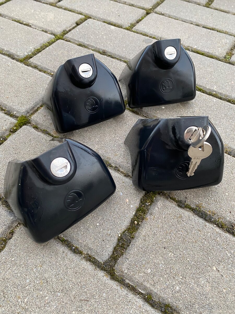 Příčný střešní nosič Škoda se zámkem - Kodiaq, Superb - 4