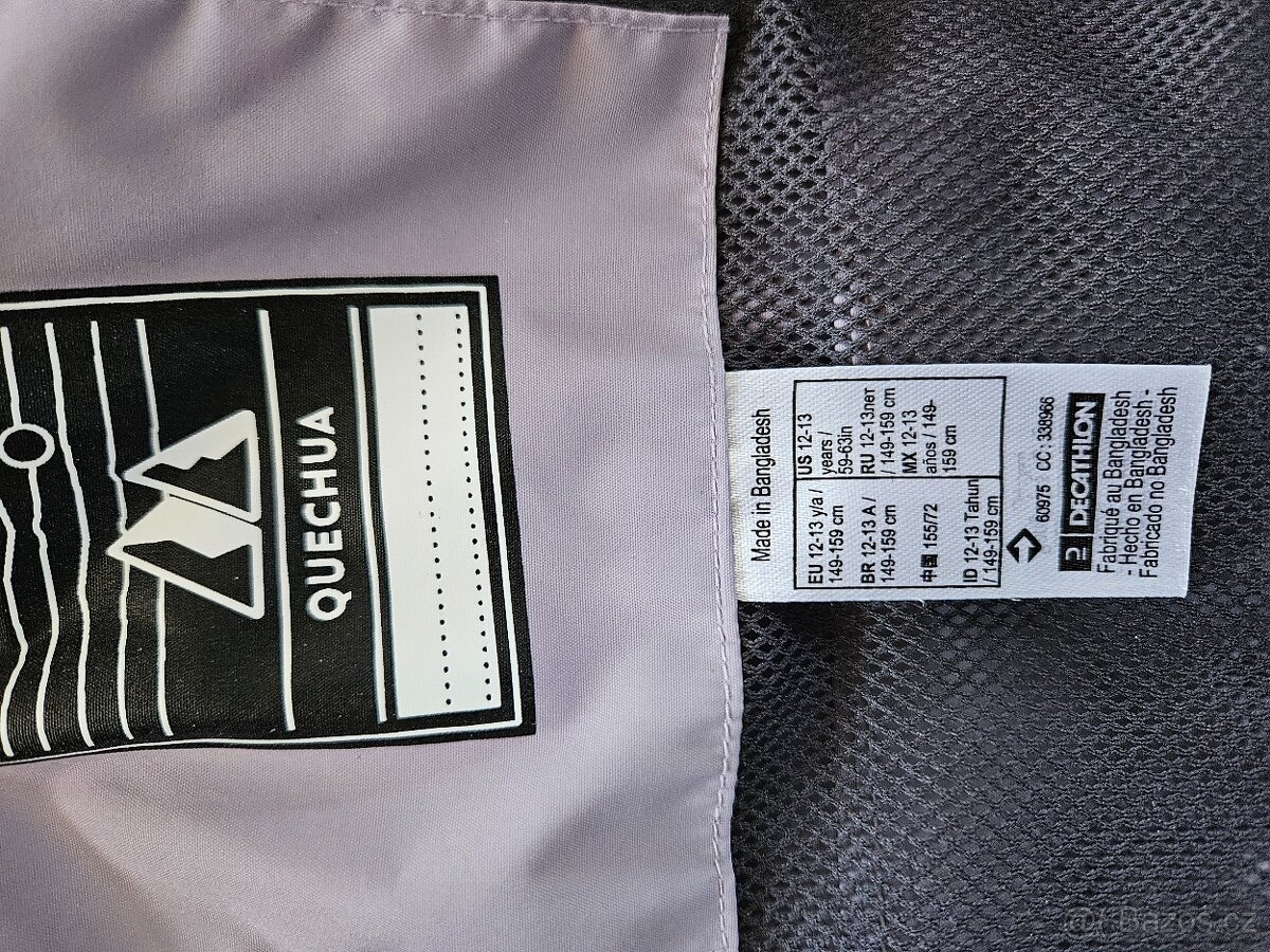 Dívčí turistická nepromokavá bunda - 4
