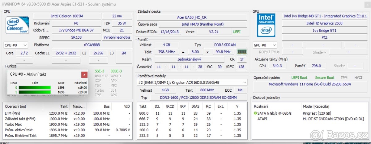15.6 Notebook Acer Aspire E1-531 - 4