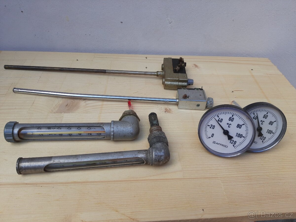 Teploměry, termostat, fitinky, kohouty - 4