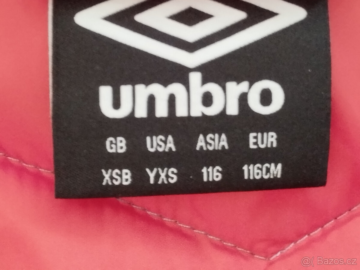 UMBRO Nats 116-122 dětská hřejivá prošívaná bunda - 4