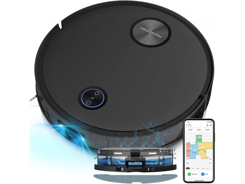 Robotický vysavač Proscenic Floobot V10 s funkcí mopování - 4