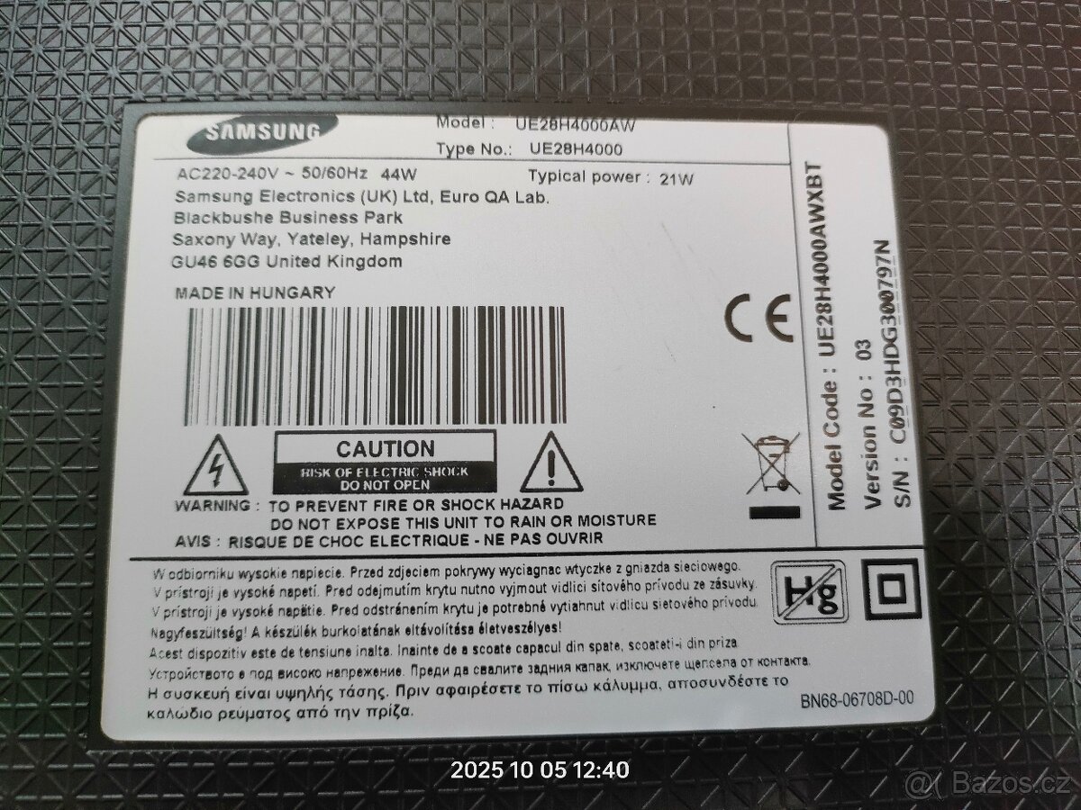 TV Samsung 28" 70cm - 4