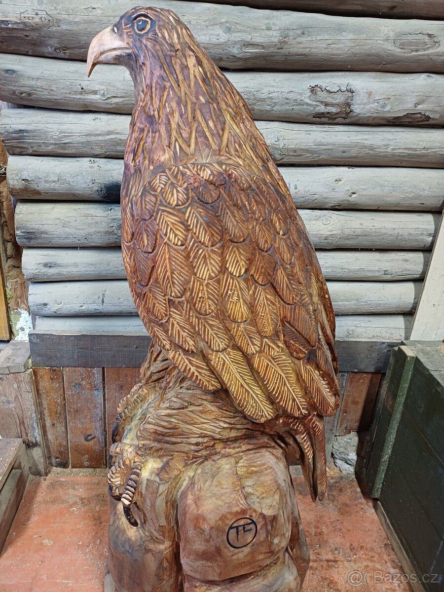 Dřevěná socha Orel - 4