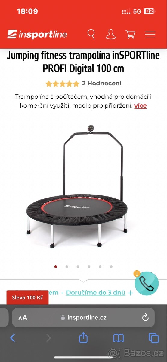 Prodám trampolínu 100cm - 4