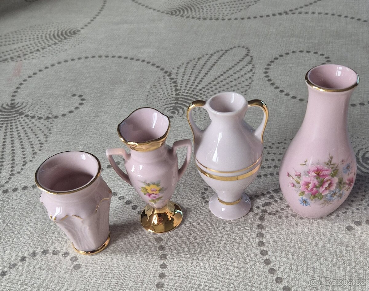 Růžový porcelán H&C Czech - 4