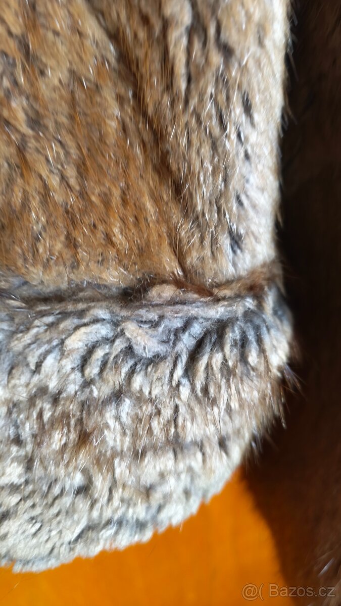 dámský krátký kožich rezavé barvy - 4