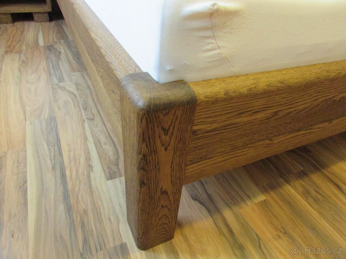 Masívna dubová posteľ Elegant + 2 stolíky zdarma, od 730€ - 4