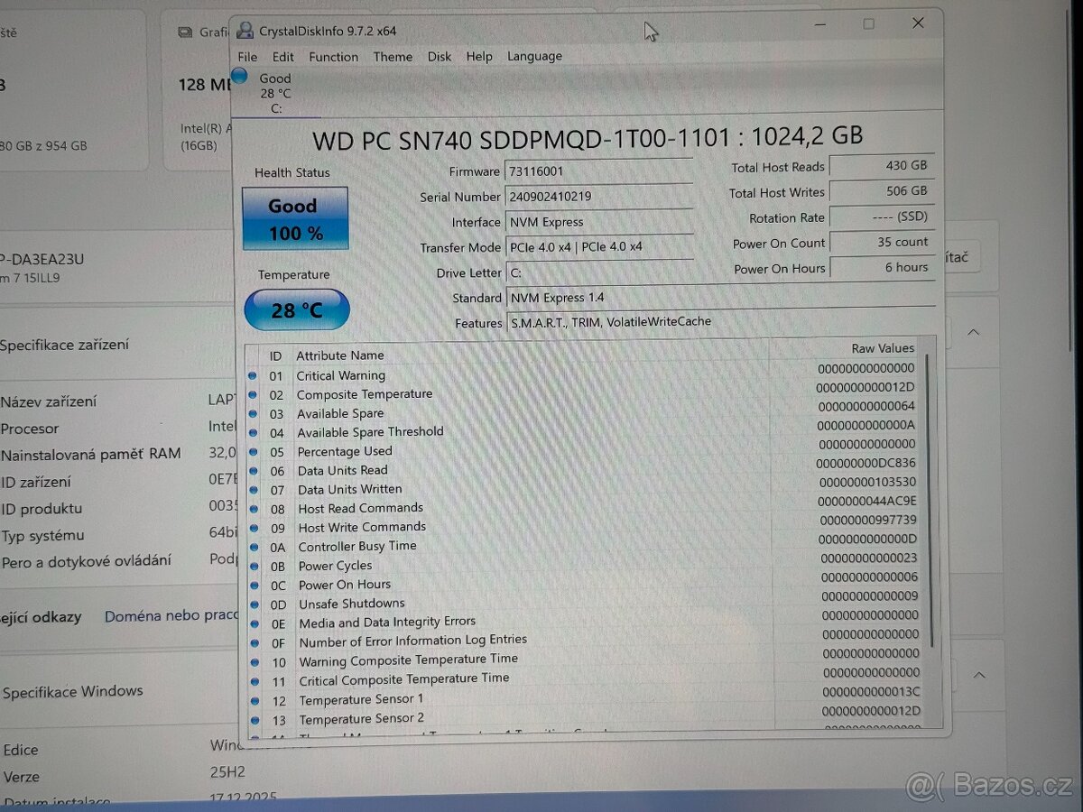 Lenovo Yoga Slim 7 15ILL9 IPS 2K 120Hz U7 32GB 1TB W11P DPH - 4